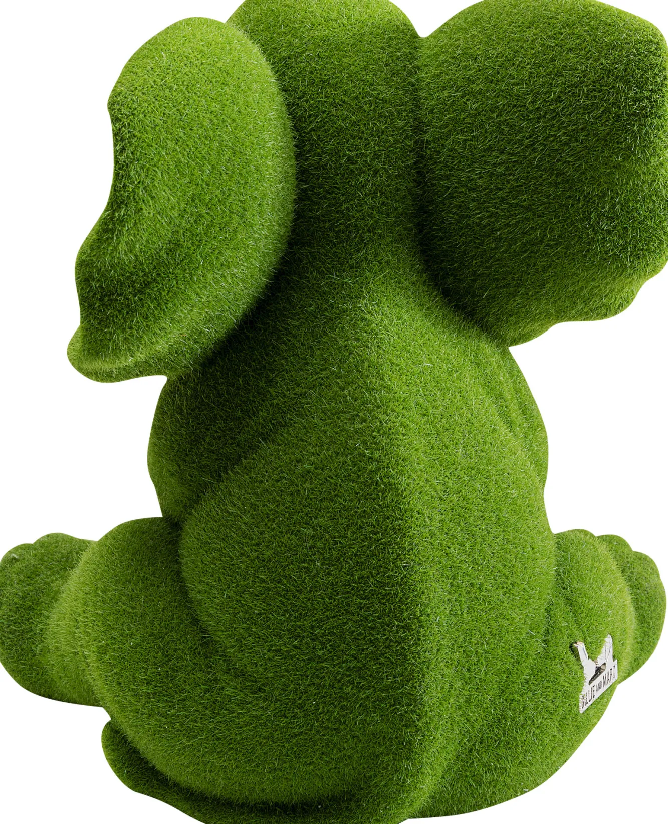 Outlet KARE Design Figurka dekoracyjna zielona tkanina słonik 20x18 cm - KARE