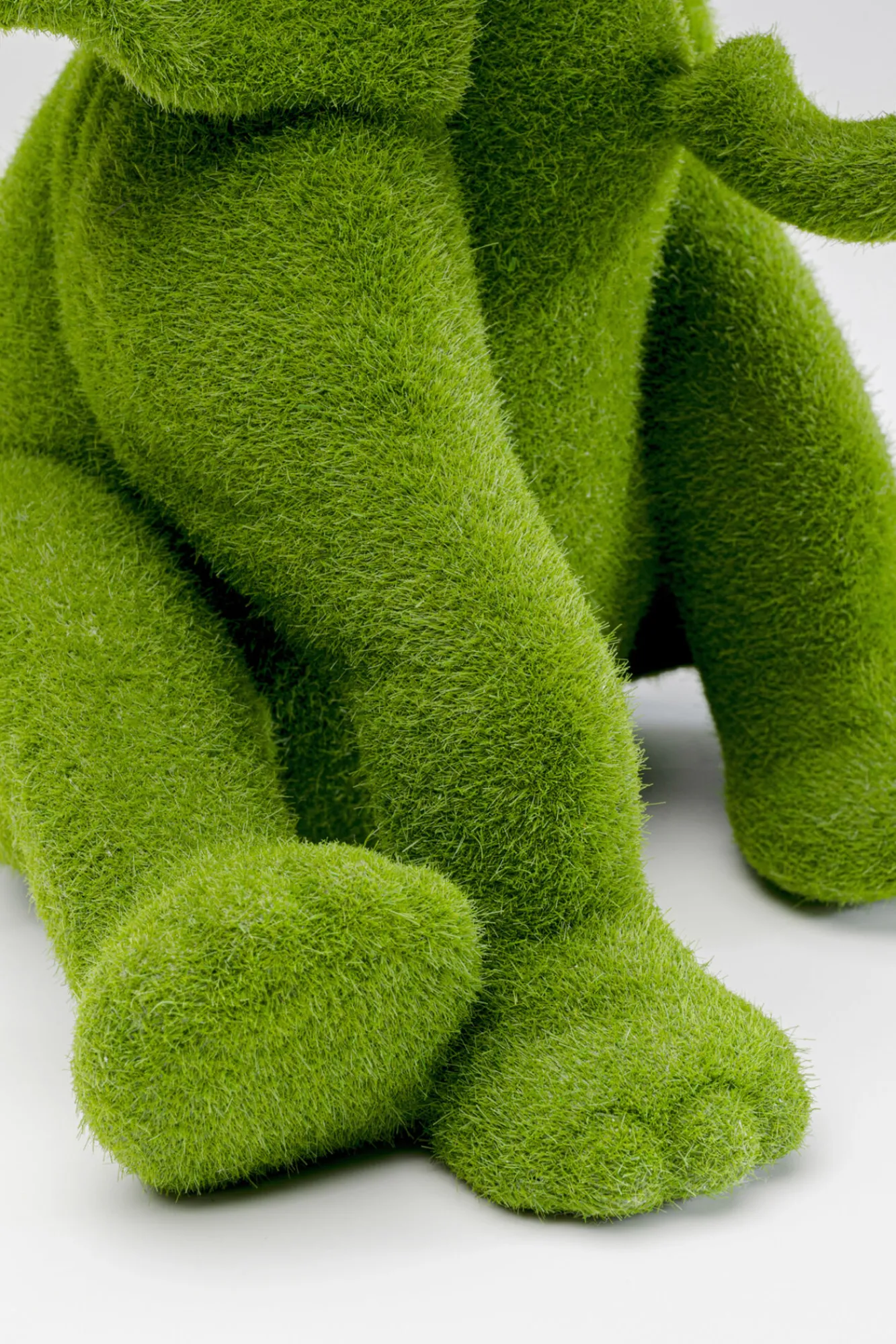 Outlet KARE Design Figurka dekoracyjna zielona tkanina słonik 20x18 cm - KARE