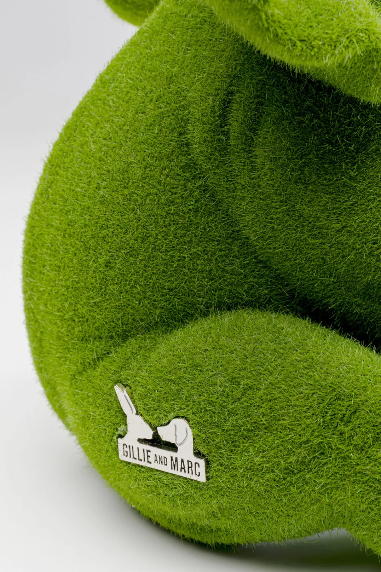 Outlet KARE Design Figurka dekoracyjna zielona tkanina słonik 20x18 cm - KARE