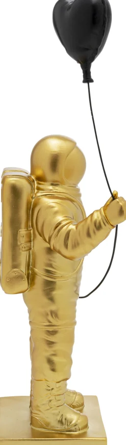 Discount KARE Design Figurka dekoracyjna złoty astronauta z czarnym balonem 41 cm - KARE