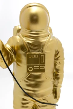 Discount KARE Design Figurka dekoracyjna złoty astronauta z czarnym balonem 41 cm - KARE