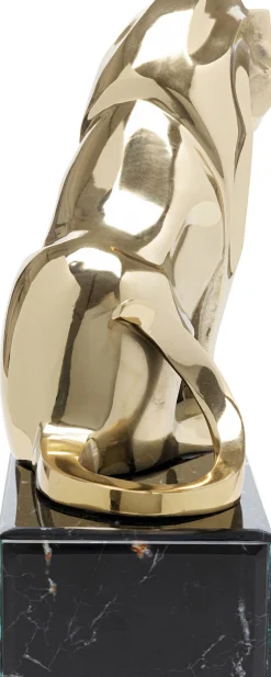 Fashion KARE Design Figurka dekroacyjna Lion on Marble 31x34 cm złota - KARE