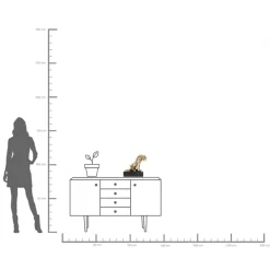 Fashion KARE Design Figurka dekroacyjna Lion on Marble 31x34 cm złota - KARE