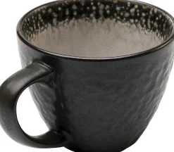 Fashion KARE Design Filiżanka ciemnoszara z uchem kamionka 11x9 cm - KARE