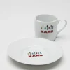 Sale KARE Design Filiżanka do espresso ze spodkiem Cafe Kare biała - KARE