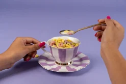 Best KARE Design Filiżanka Harlequin fioletowa (2-set) - KARE