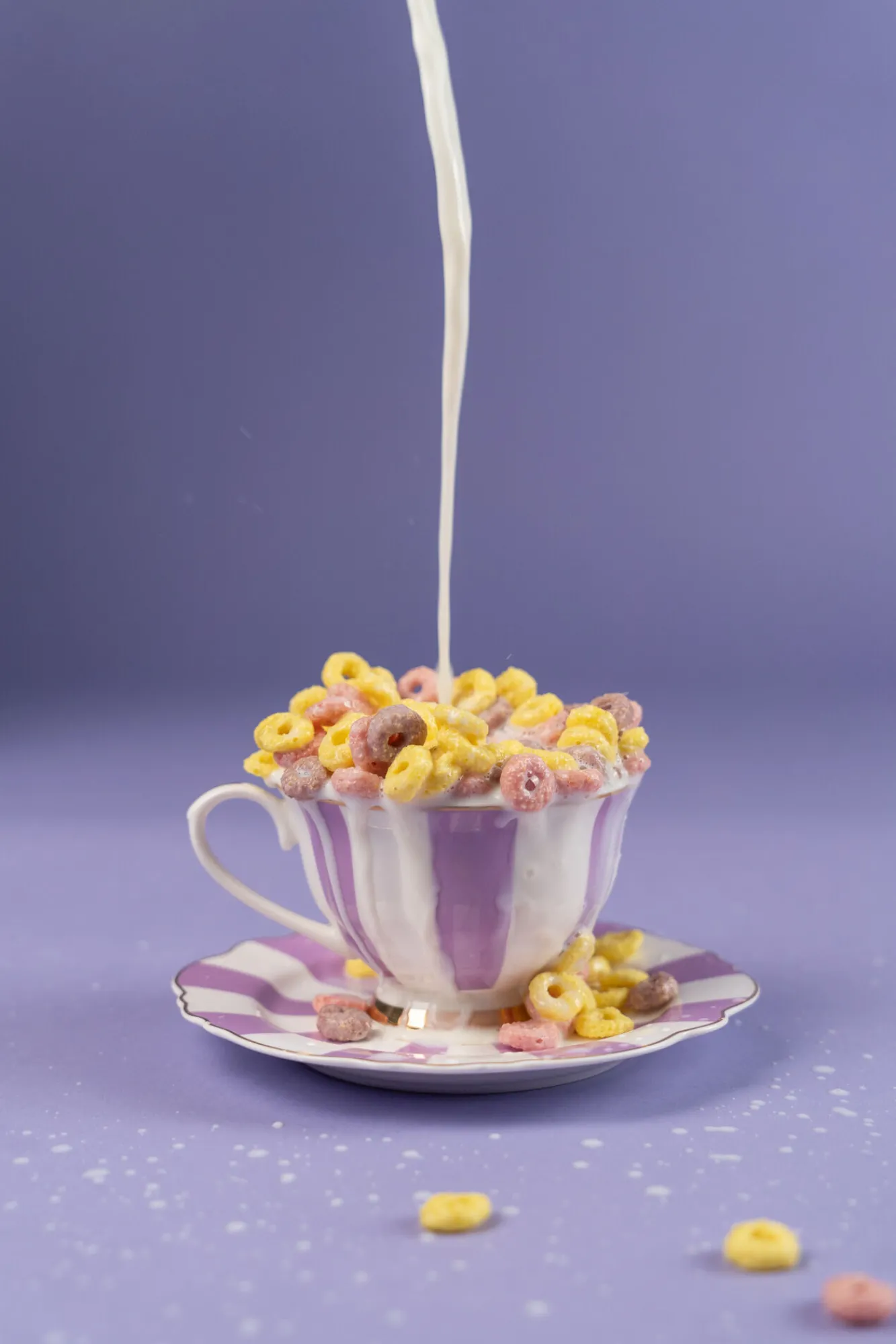 Best KARE Design Filiżanka Harlequin fioletowa (2-set) - KARE