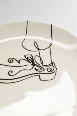 Outlet KARE Design Filiżanka ze spodkiem porcelana ręcznie malowana 160 ml banan - KARE