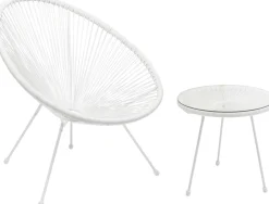 Sale KARE Design Fotel Acapulco 73x85 cm biały - KARE