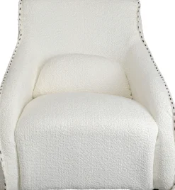 Fashion KARE Design Fotel bujany Swing Ritmo boucle kremowy - KARE