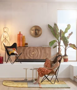 Outlet KARE Design Fotel California 70x93 cm czarny - skóra naturalna - KARE