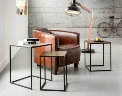 Sale KARE Design Fotel Cigar Lounge 72x70 cm brązowy skóra naturalna - KARE