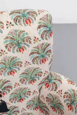 Best KARE Design Fotel do salonu kolorowy maharadża nogi drewno mango 79x78 cm - KARE