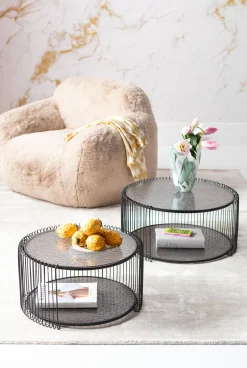 Online KARE Design Fotel duży kremowy tkanina futrzana 105 cm - KARE