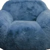 Hot KARE Design Fotel duży niebieski tkanina futrzana 105 cm - KARE