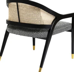 Fashion KARE Design Fotel Horizon 66x77 cm czarno-naturalny - KARE