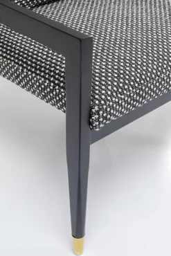 Fashion KARE Design Fotel Horizon 66x77 cm czarno-naturalny - KARE
