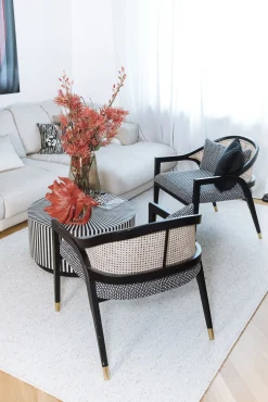 Fashion KARE Design Fotel Horizon 66x77 cm czarno-naturalny - KARE