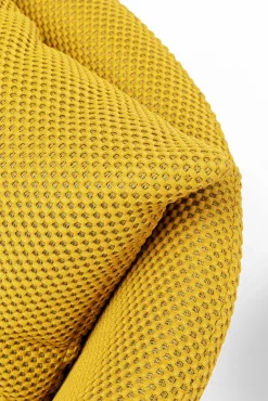 Sale KARE Design Fotel nowoczesny do salonu żółty nogi stalowe czarne 78x71 cm - KARE