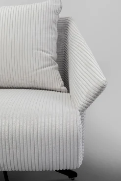 New KARE Design Fotel obrotowy beżowy z czarnymi stalowymi nogami 84x71 cm - KARE