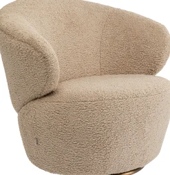 Sale KARE Design Fotel obrotowy Carella 82x75 cm beżowy - KARE