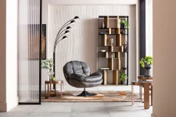 Fashion KARE Design Fotel obrotowy Cosy 81x84 cm szary - KARE