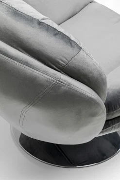 Fashion KARE Design Fotel obrotowy Cosy 81x84 cm szary - KARE