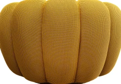 Sale KARE Design Fotel obrotowy do salonu nowoczesny żółty 94x66 cm - KARE