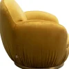 Hot KARE Design Fotel obrotowy do salonu w kolorze żółtym 88x90 cm - KARE