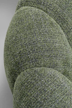 Best KARE Design Fotel obrotowy do salonu tkanina melanżowa zielona 94x66 cm - KARE