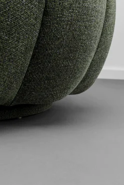 Best KARE Design Fotel obrotowy do salonu tkanina melanżowa zielona 94x66 cm - KARE