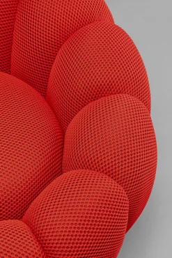 New KARE Design Fotel obrotowy do salonu nowoczesny czerwony 94x66 cm - KARE