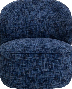 Clearance KARE Design Fotel obrotowy Ellie niebieski - KARE