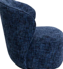 Clearance KARE Design Fotel obrotowy Ellie niebieski - KARE
