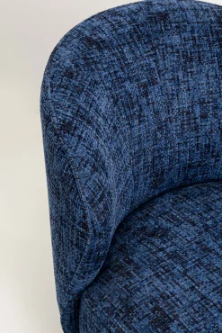 Clearance KARE Design Fotel obrotowy Ellie niebieski - KARE