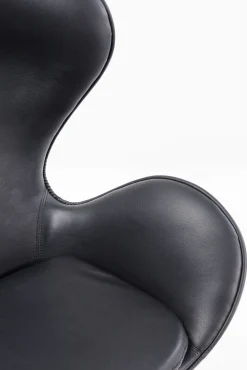 Clearance KARE Design Fotel obrotowy Loung 43x114 cm czarno-orzechowy - KARE