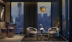 Fashion KARE Design Fotel obrotowy Music Hall 90x71 cm szary - KARE