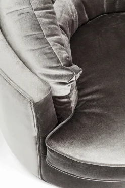 Fashion KARE Design Fotel obrotowy Music Hall 90x71 cm szary - KARE