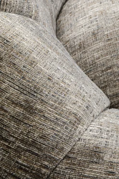 Outlet KARE Design Fotel obrotowy nowoczesny szary do salonu 86x72 cm - KARE