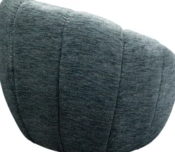 Discount KARE Design Fotel obrotowy nowoczesny niebieski do salonu 86x72 cm - KARE