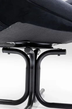 Best KARE Design Fotel obrotowy Oscar Velvet 82x95 cm czarny - KARE