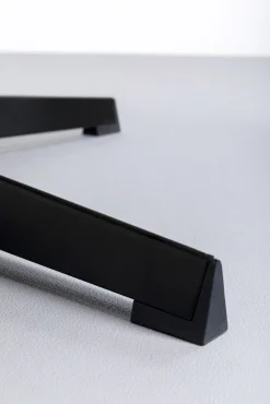 Hot KARE Design Fotel obrotowy tapicerowany brązowa ekoskóra nogi czarne stalowe 75x87 cm - KARE