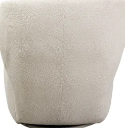 Hot KARE Design Fotel obrotowy uszak w kolorze kremowym 80x77 cm - KARE