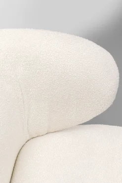 Hot KARE Design Fotel obrotowy uszak w kolorze kremowym 80x77 cm - KARE