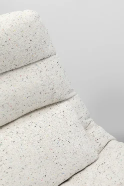 New KARE Design Fotel obrotowy z podnóżkiem jasnoszary podstawa czarna stalowa - KARE