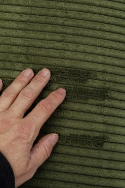 Clearance KARE Design Fotel obrotowy zielony z czarnymi stalowymi nogami 84x71 cm - KARE