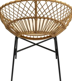 Clearance KARE Design Fotel ogrodowy Bali 75x83 cm naturalny - nogi czarne - KARE