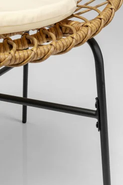 Clearance KARE Design Fotel ogrodowy Bali 75x83 cm naturalny - nogi czarne - KARE