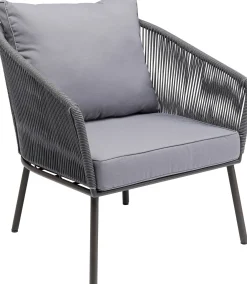 Online KARE Design Fotel ogrodowy w kolorze szarym 84x81 cm nogi stalowe - KARE