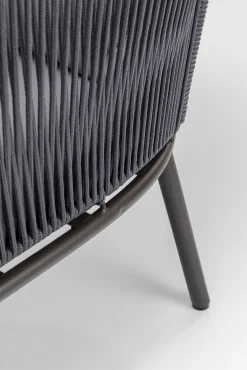 Online KARE Design Fotel ogrodowy w kolorze szarym 84x81 cm nogi stalowe - KARE